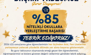 2026 LGS BAŞARI TABLOMUZ